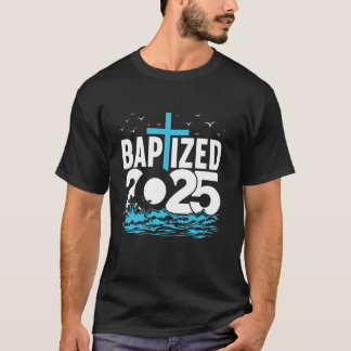2025年洗礼Tシャツ キリスト教 水の洗礼 教会 Tシャツ