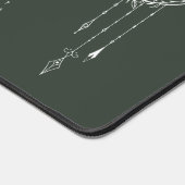 2025年海軍グリーンムーンカレンダー デスクマット (コーナー)