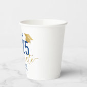 2025年海軍ブルーモダン金ゴールド卒業のクラス 紙コップ (左)