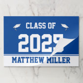 2025年深いブルー及びホワイト研究科名 ペーパーパッド (折り畳み)