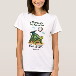 2025年漫画のカメおもしろいの卒業のクラス Tシャツ