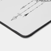 2025年灰色の月カレンダー デスクマット (コーナー)