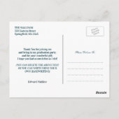 2025年版はがきの卒業クラスに感謝 ポストカード (裏面)