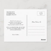 2025年版はがきの卒業クラスに感謝 ポストカード (裏面)