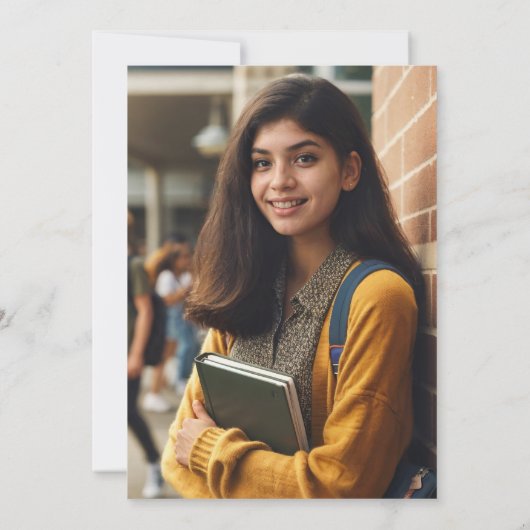 2025年版グリーンゲート写真暗部卒業 招待状 (裏面)