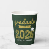 2025年版Chalkboardスケッチ卒業パーティーのクラス 紙コップ (裏面)