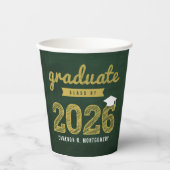 2025年版Chalkboardスケッチ卒業パーティーのクラス 紙コップ (正面)