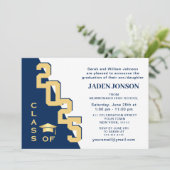 2025年現代クラスの卒業生 ブルー卒業パーティー 招待状 (スタンド正面)