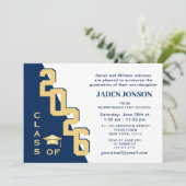 2025年現代クラスの卒業生 ブルー卒業パーティー 招待状 (スタンド正面)