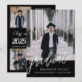 2025年現代的な卒業発表, 卒業式 招待状 (正面/裏面)