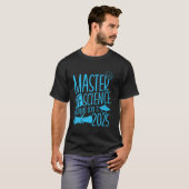 2025年理学修士ロード中 楽しい修士卒業 Tシャツ (正面フル)