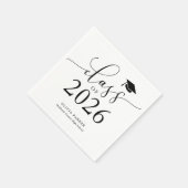 2025年白人卒業党のクラス スタンダードカクテルナプキン (角)