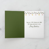 2025年白熱［赤熱］光を放つ松枝のクリスマスオーナメント シーズンカード (内部)