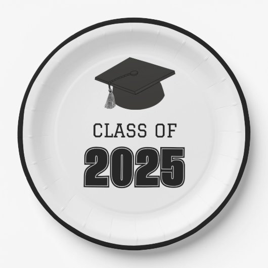 2025年白黒クラス ペーパープレート (正面)