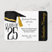 2025年白黒卒業 エンクロージャーカード (正面)