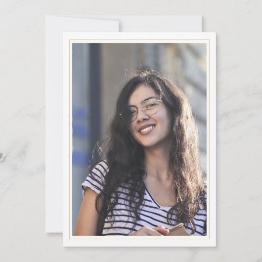 2025年看護学校エレガントナース写真卒業 招待状 (裏面)