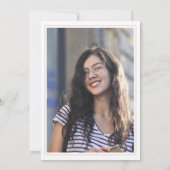 2025年看護学校 エレガントな看護師の写真 卒業式 招待状 (裏面)