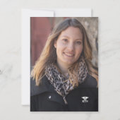 2025年看護師卒業ピン式写真 招待状 (裏面)