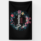 2025年祖母へのプレゼント 新しいおばあちゃんへのギフト 横断幕 (縦)