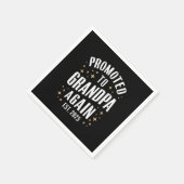 2025年祖父に昇進 スタンダードカクテルナプキン (角)