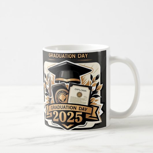 2025年祝卒業の日" コーヒーマグカップ (右)