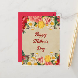 2025年祝母の日の花 ポストカード