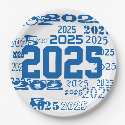 2025年等級の卒業式 ペーパープレート (正面)
