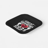 2025年素晴らしの妊娠発表 ペーパープレート (傾斜あり)