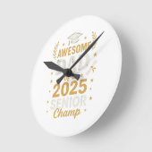 2025年素晴らしパパ | 父の日贈り物 ラウンド壁時計 (傾斜)