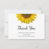 2025年素朴のヒマワリ科 サンキューカード (正面)