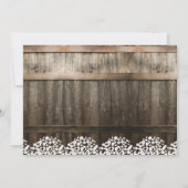 2025年素朴の写真卒業クラス 招待状 (裏面)