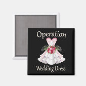 2025年結婚の女性のための手術のドレス マグネット (正面/裏面)