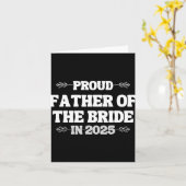 2025年結婚の新婦誇りを持ったの父に匹敵 カード (黄色い花)