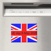 2025年統一された王国VE日の国旗 マグネット (インサイチュ (食洗機))