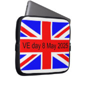 2025年統一された王国VE日の国旗 ラップトップスリーブ (正面右)