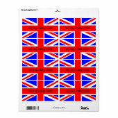 2025年統一された王国VE日の国旗 ラベル (フルシート)