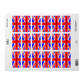 2025年統一された王国VE日の国旗 ラベル (フルシート)