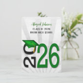 2025年緑と黒の学園カラー卒業 招待状 (スタンド正面)