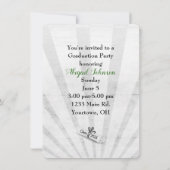 2025年緑と黒の学園カラー卒業 招待状 (裏面)