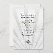 2025年緑と黒の学園カラー卒業 招待状 (裏面)