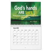 2025年聖なる書物、 経典感動的キリスト教聖書 カレンダー (3月 2026)