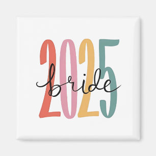 2025年花嫁結婚の告知結婚 マグネット