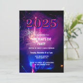 2025年花火お祝い大晦日パーティー 招待状 (スタンド正面)