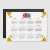 2025年表示カレンダー – 基本ミニマル マグネット招待状 (正面/裏面)