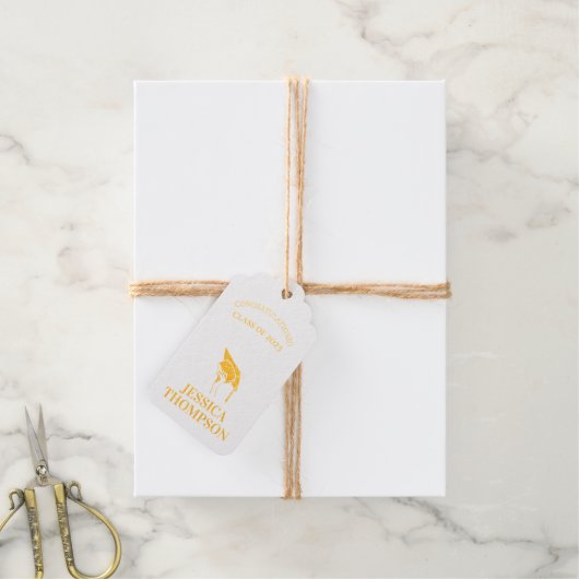 2025年記念写真卒業 ギフトタグ (麻糸付属)