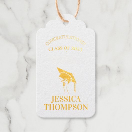 2025年記念写真卒業 ギフトタグ (正面)