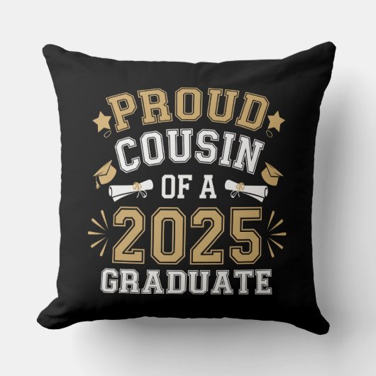2025年誇りを持った卒のいとこ クッション (正面)
