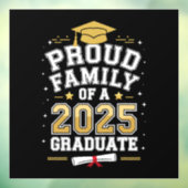 2025年誇りを持った卒卒業の家族 ウィンドウサイン (シート3)