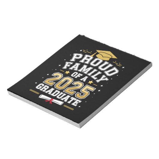 2025年誇りを持った卒卒業の家族 ノートパッド (回転)