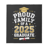 2025年誇りを持った卒卒業の家族 ノートパッド (正面)